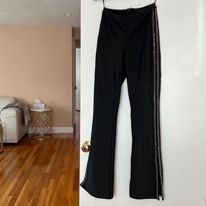 Black rhinestone suit set